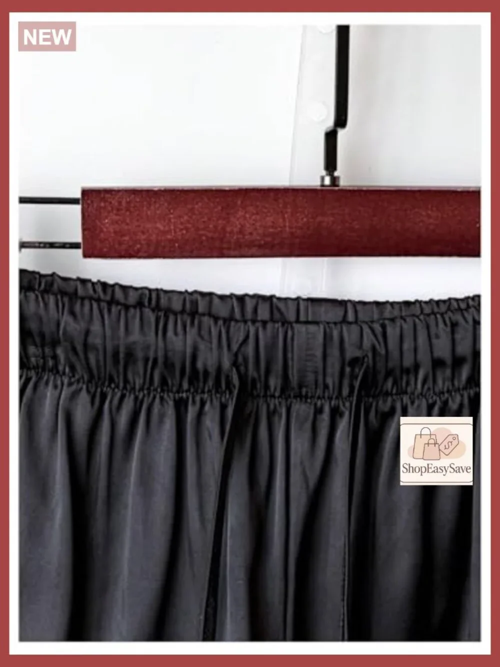 Satin Wide Leg Pants High Waisted Drawstring Dressy Casual Business Trousers